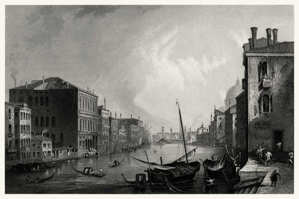 Wall Art Painting id:76926, Name: Antique View of Venice, Artist: Unknown