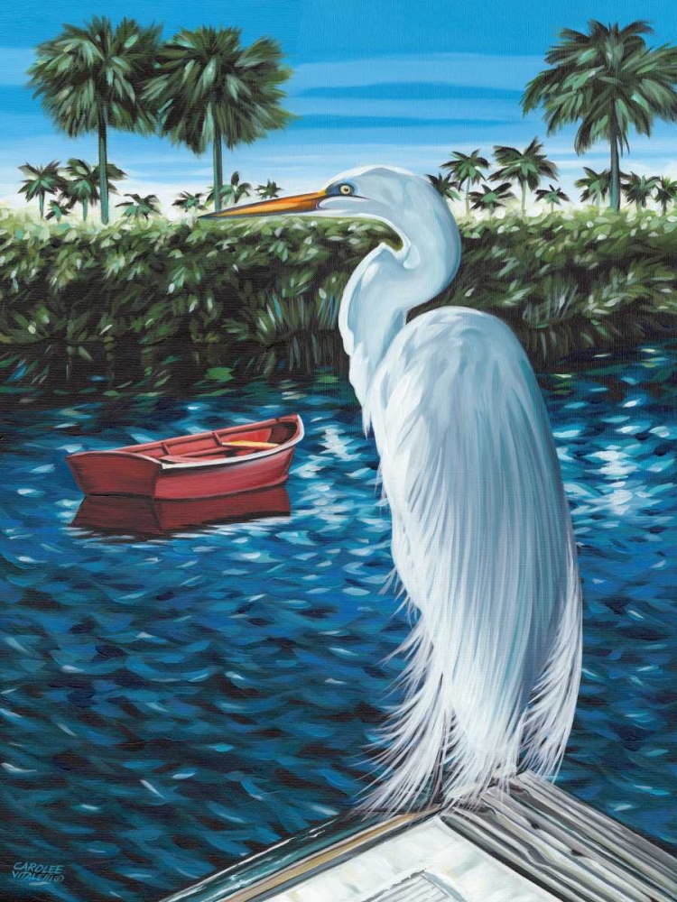 Wall Art Painting id:77151, Name: Peaceful Heron II, Artist: Vitaletti, Carolee
