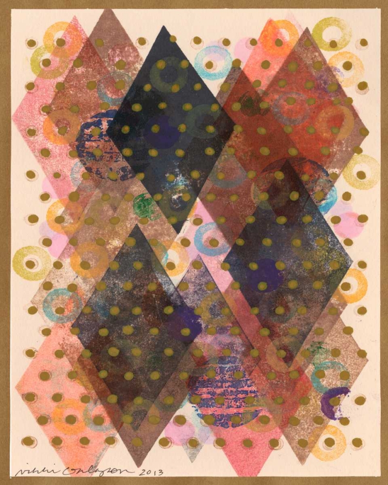 Wall Art Painting id:77197, Name: Inked Triangles I, Artist: Galapon, Nikki