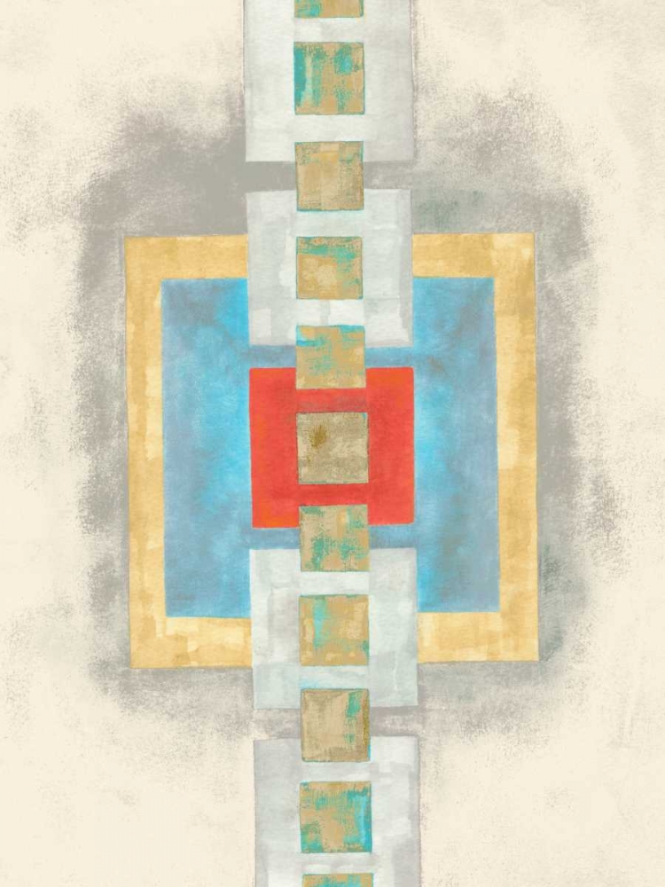 Wall Art Painting id:77201, Name: Squares in Line I, Artist: Galapon, Nikki