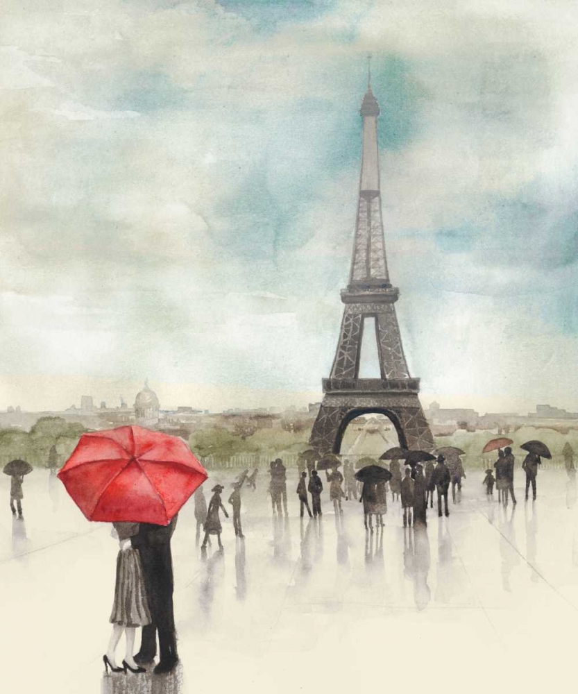 Art Print: Rainy Day Lovers I
