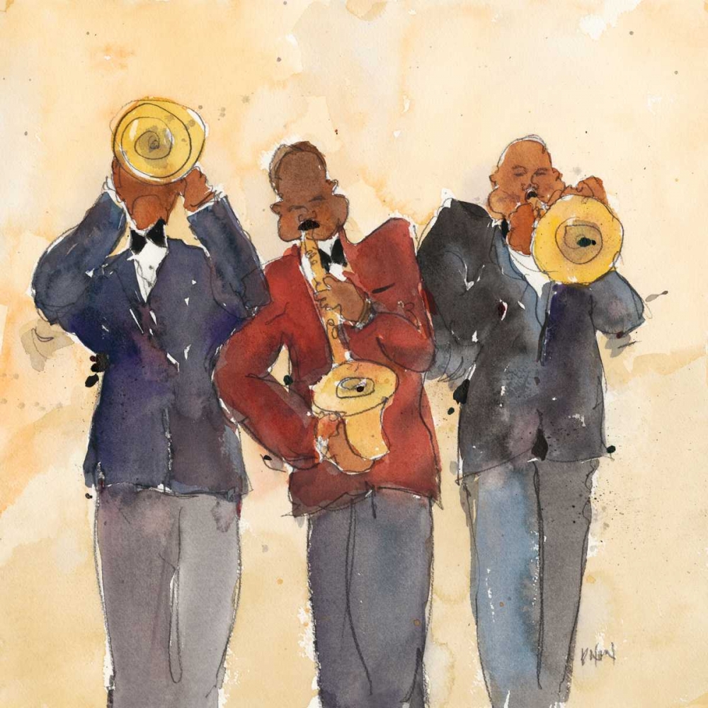Wall Art Painting id:77463, Name: Jazz Trio I, Artist: Dixon, Samuel
