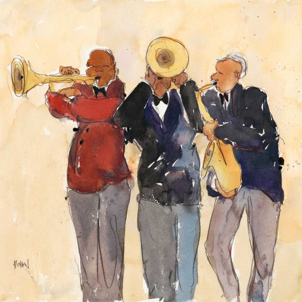 Wall Art Painting id:77464, Name: Jazz Trio II, Artist: Dixon, Samuel