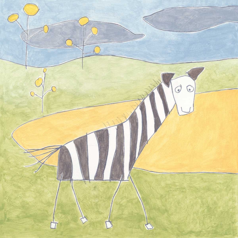 Wall art: Quinns Zebra, by Meagher, Megan