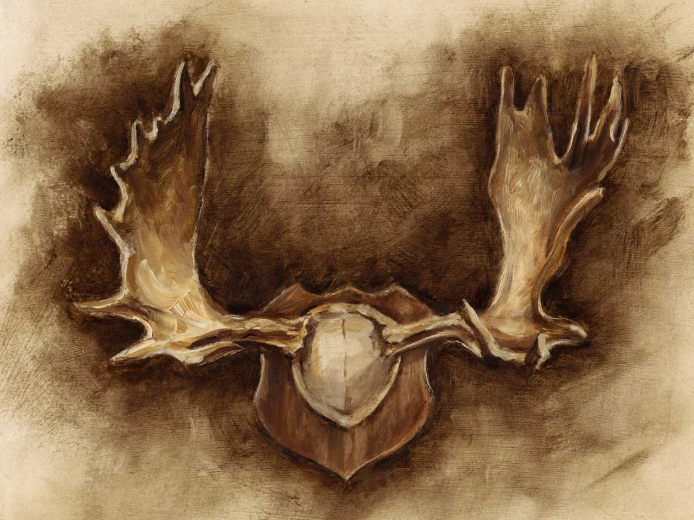 Wall art: Rustic Antler Mount II, by Harper, Ethan
