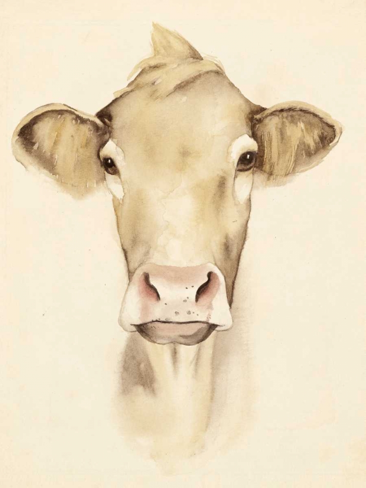 Art Print: Watercolor Barn Animals III
