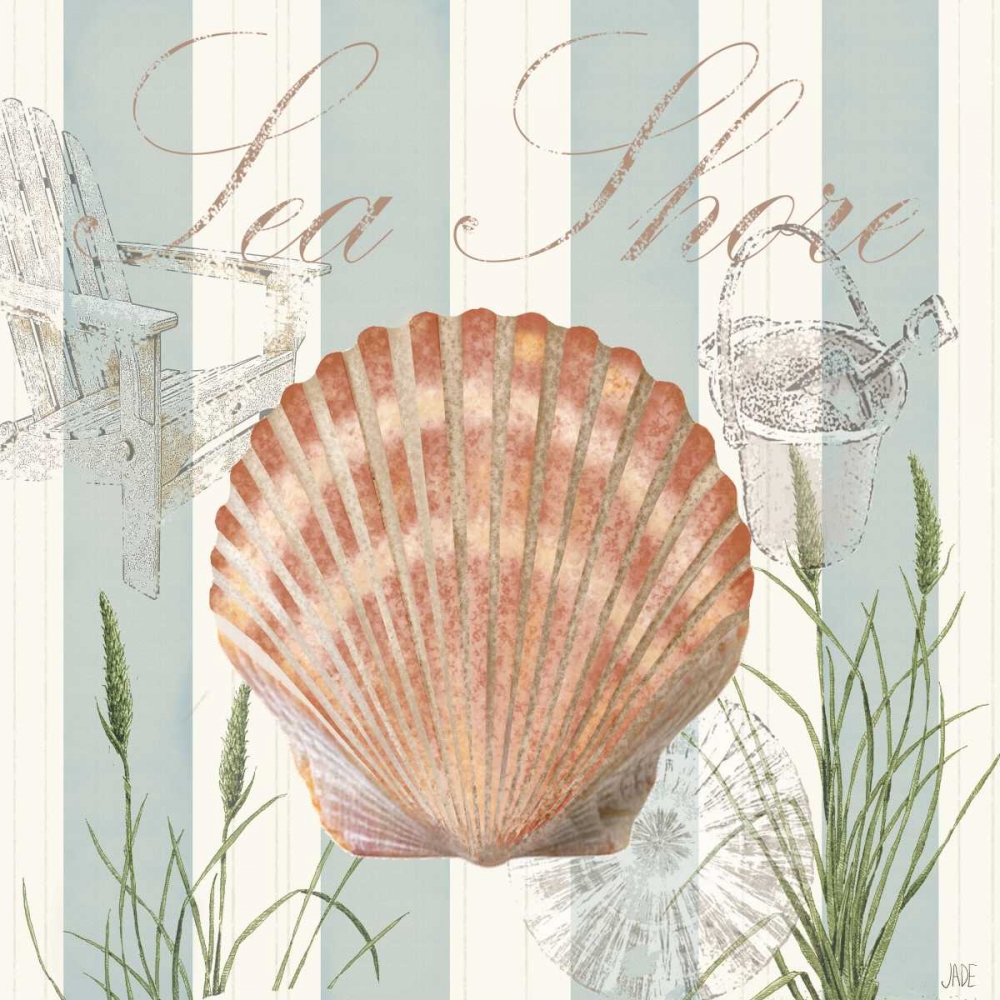 Art Print: Seashells by the Seashore II