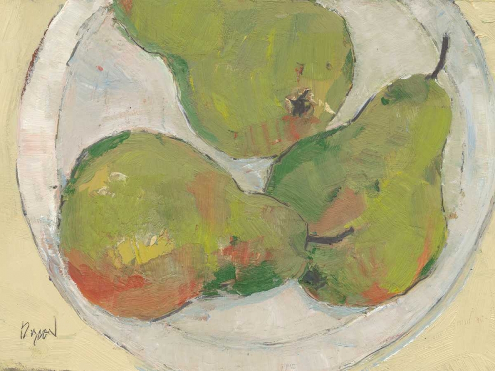 Wall Art Painting id:83903, Name: Plate with Pear, Artist: Dixon, Samuel