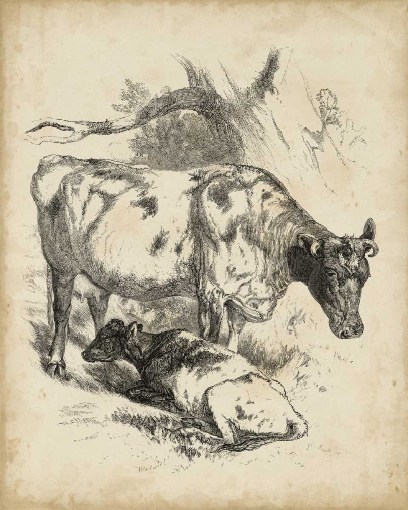 Art Print: Pastoral Sketch I