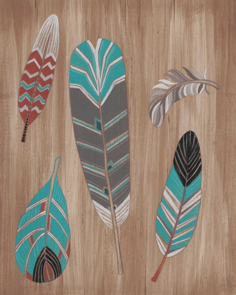 Wall Art Painting id:84162, Name: Driftwood Feathers I, Artist: Vess, June Erica