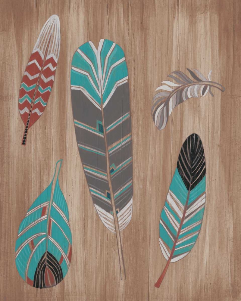 Art Print: Driftwood Feathers I