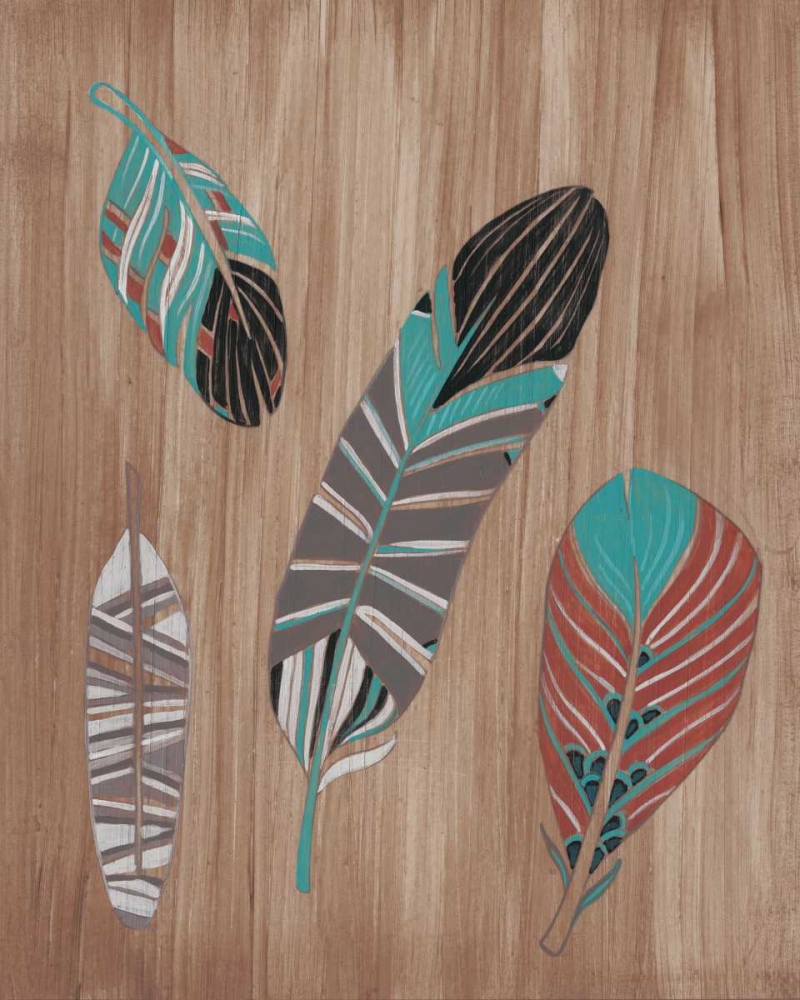 Wall Art Painting id:84163, Name: Driftwood Feathers II, Artist: Vess, June Erica