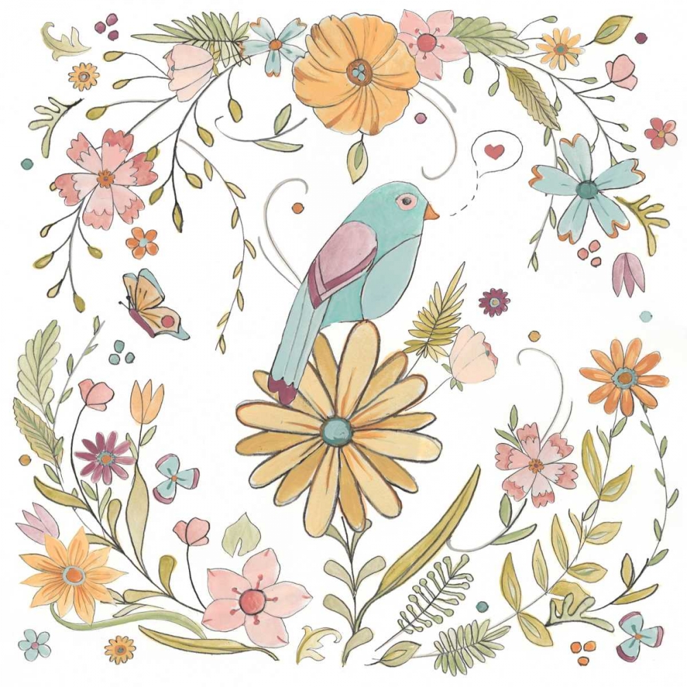 Wall Art Painting id:84283, Name: Happy Garden I, Artist: Vess, June Erica