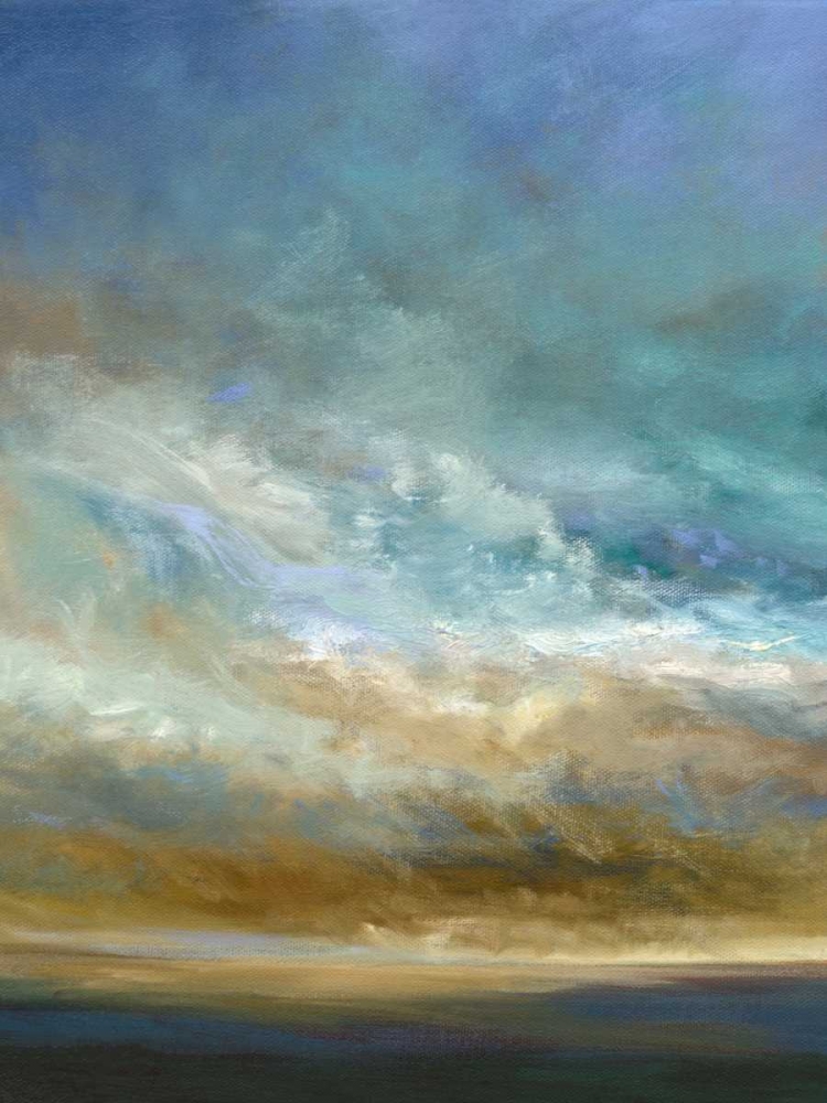 Wall Art Painting id:156065, Name: Coastal Clouds Triptych I, Artist: Finch, Sheila
