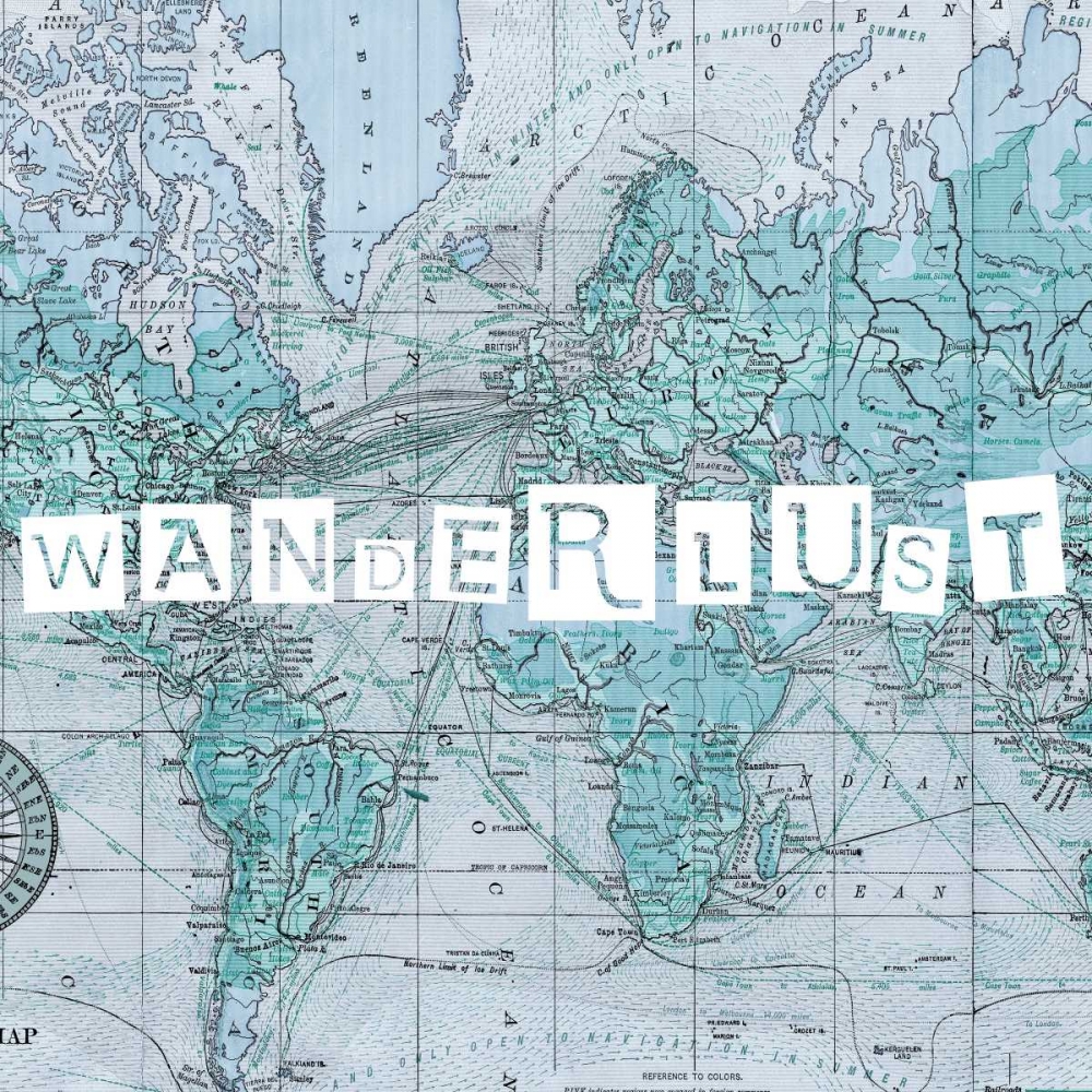 Wall Art Painting id:84349, Name: Map Words V, Artist: Studio W