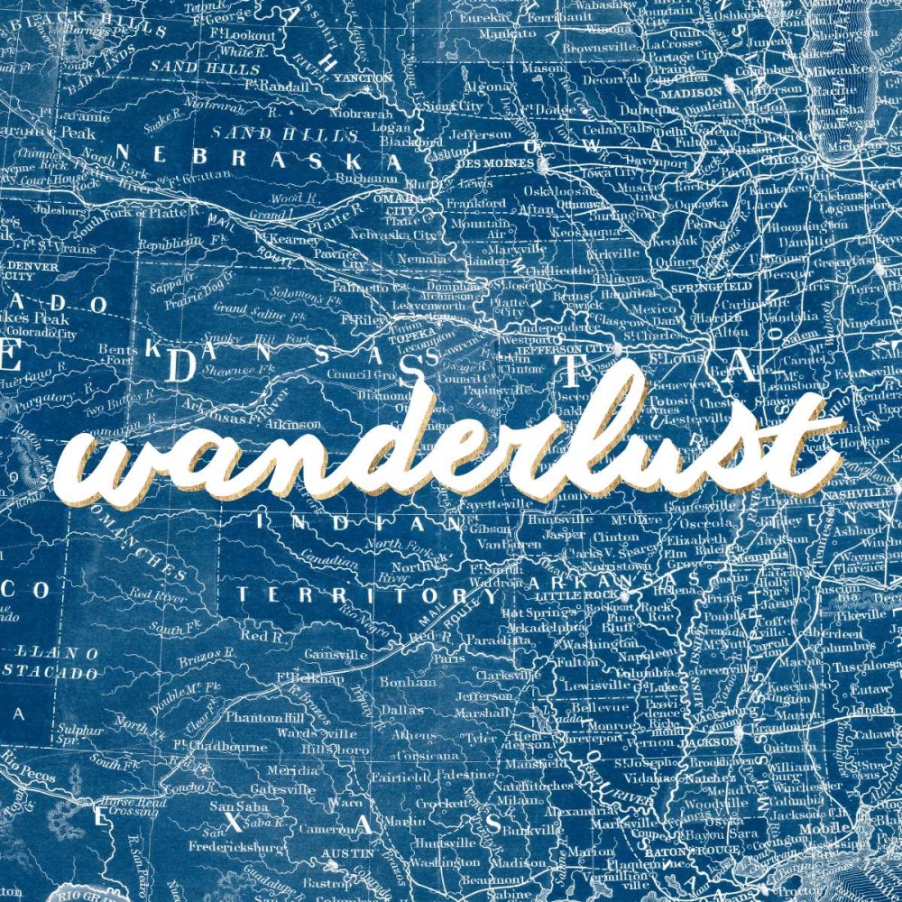 Wall Art Painting id:84351, Name: Map Words VII, Artist: Studio W