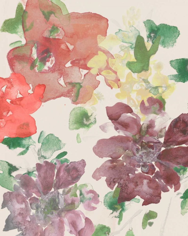 Wall Art Painting id:84654, Name: Fuchsia Inked Blooms I, Artist: Studio W