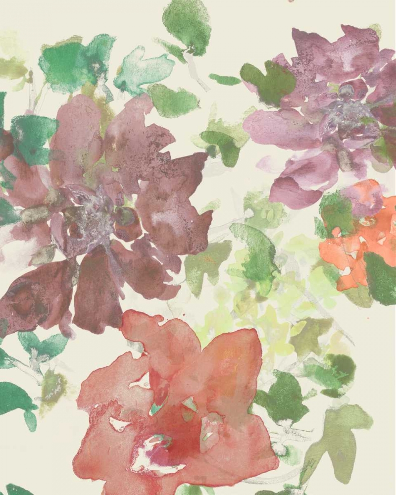 Wall Art Painting id:84655, Name: Fuchsia Inked Blooms II, Artist: Studio W