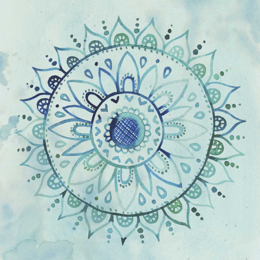 Wall art: Watercolor Mandala I, by Popp, Grace
