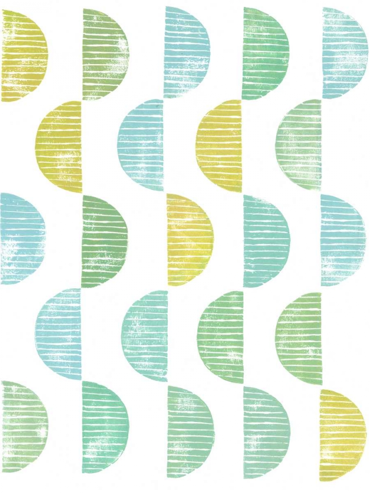 Art Print: Semi Circle Block Print II