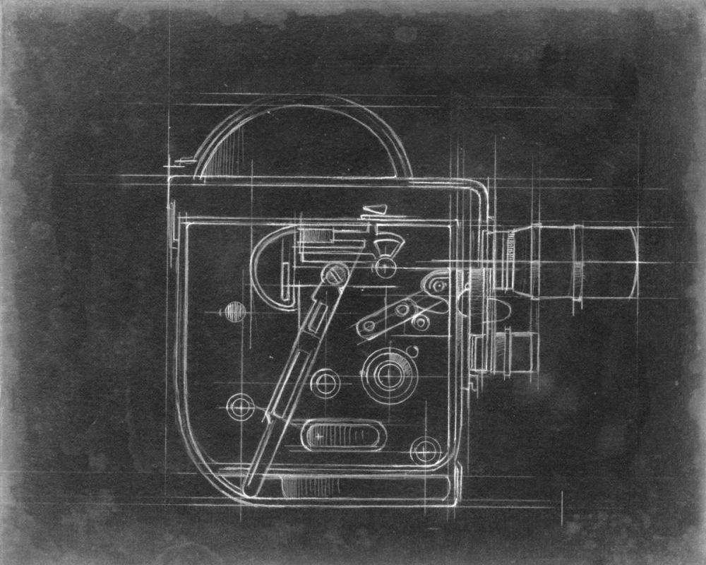 Wall Art Painting id:97986, Name: Camera Blueprints III, Artist: Harper, Ethan