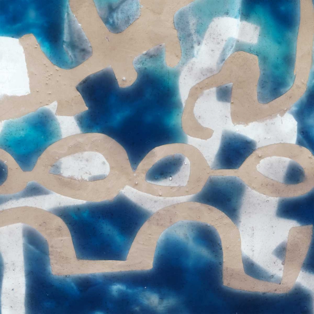 Wall art: Indigo Tribal II, by Goldberger, Jennifer