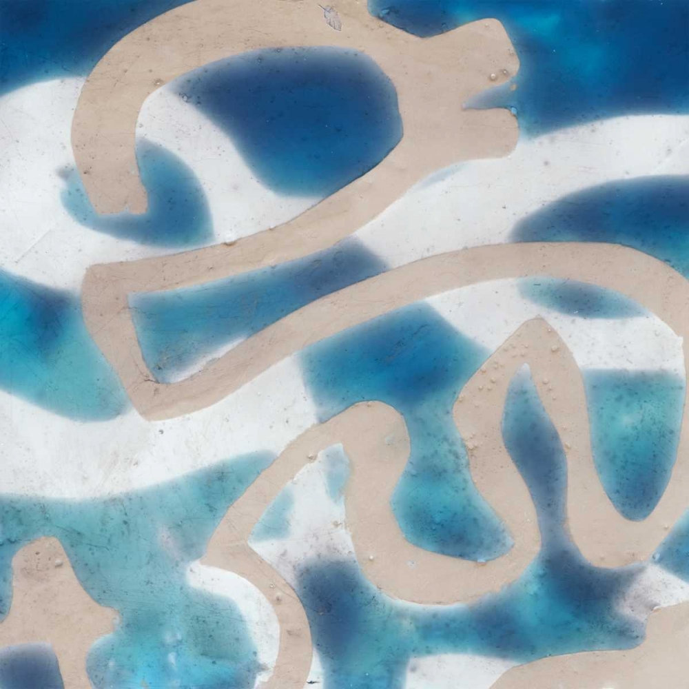 Wall art: Indigo Tribal III, by Goldberger, Jennifer