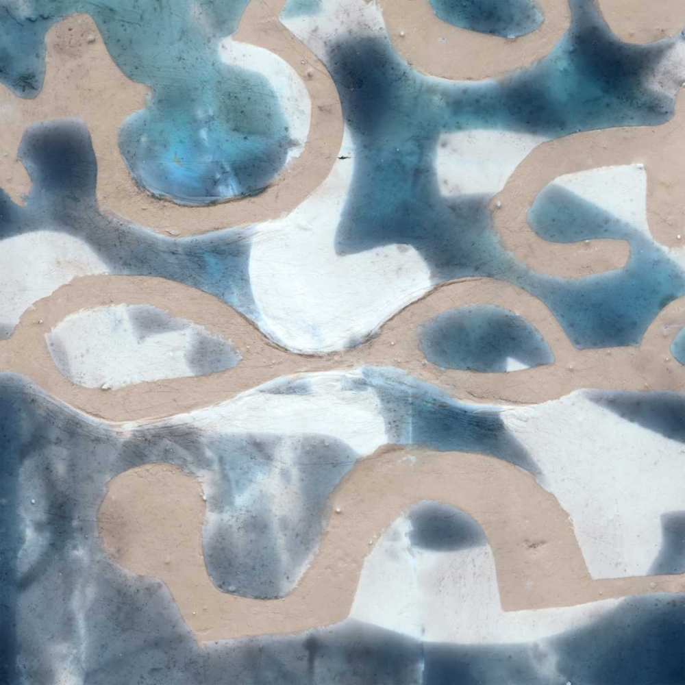 Wall art: Indigo Tribal IV, by Goldberger, Jennifer