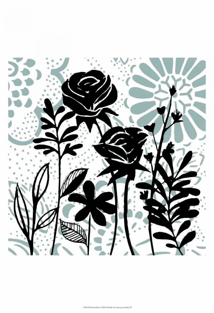 Wall Art Painting id:98489, Name: Floral Mist I, Artist: Studio W