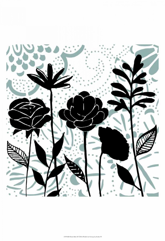 Wall Art Painting id:98490, Name: Floral Mist II, Artist: Studio W