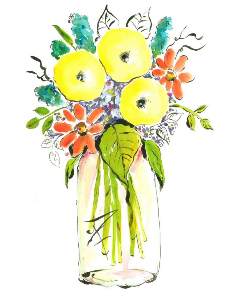 Wall Art Painting id:98706, Name: Flower Vase I, Artist: Minasian, Julia