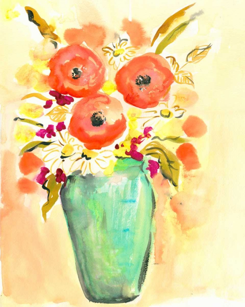 Wall art: Flower Vase III, by Minasian, Julia