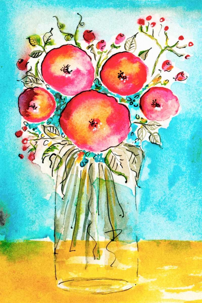 Wall art: Bright Arrangement II, by Minasian, Julia