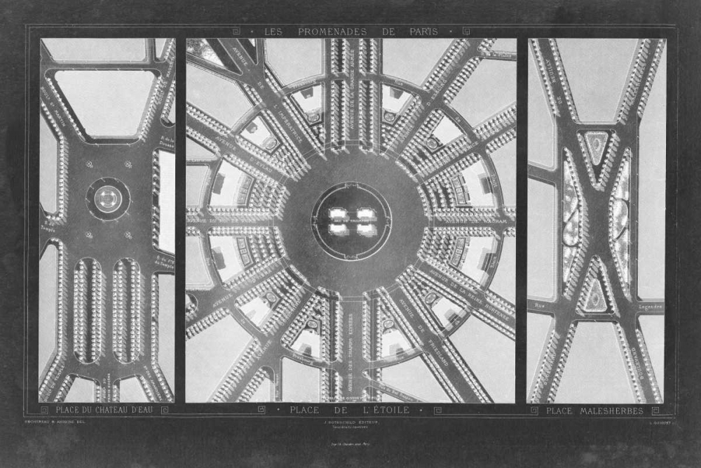 Wall Art Painting id:97755, Name: French Garden Blueprint I, Artist: unknown