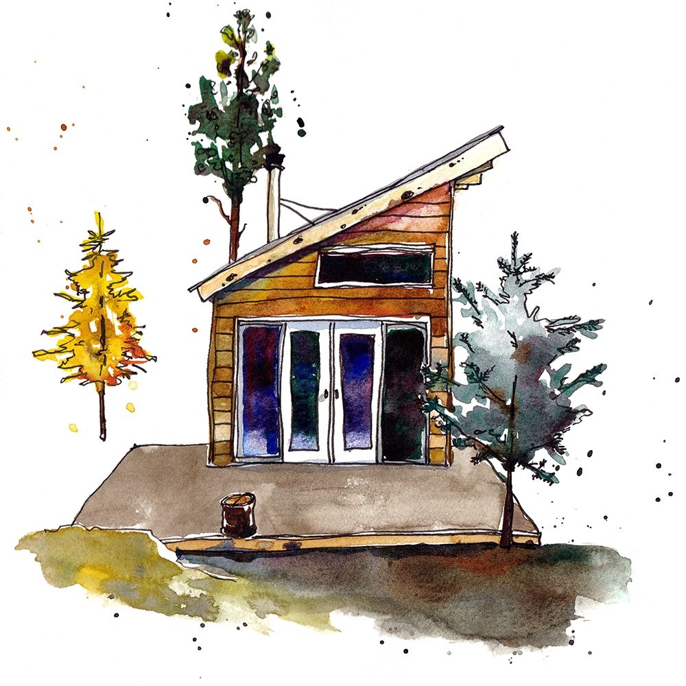 Art Print: Rad Cabin IV