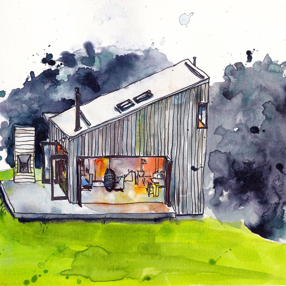 Art Print: Cabin Scape IV