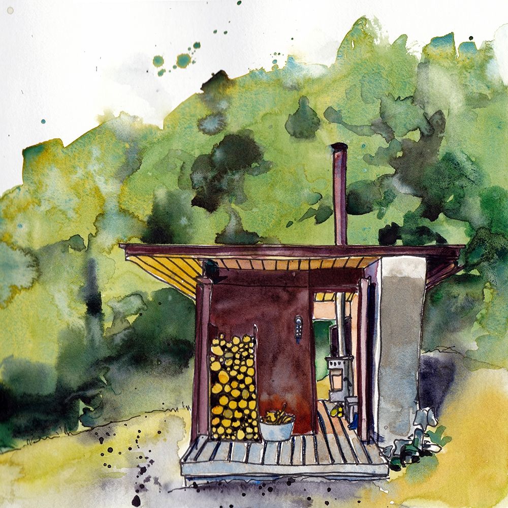 Art Print: Cabin Scape V