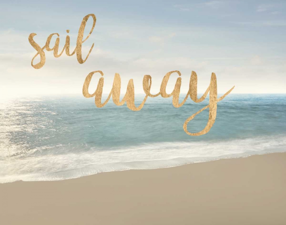 Art Print: Beach Sail Away
