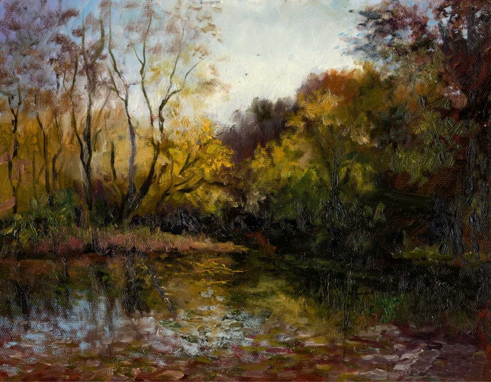 Wall Art Painting id:121330, Name: Bend in the River at Morrow, Artist: Weber, Mary Jean