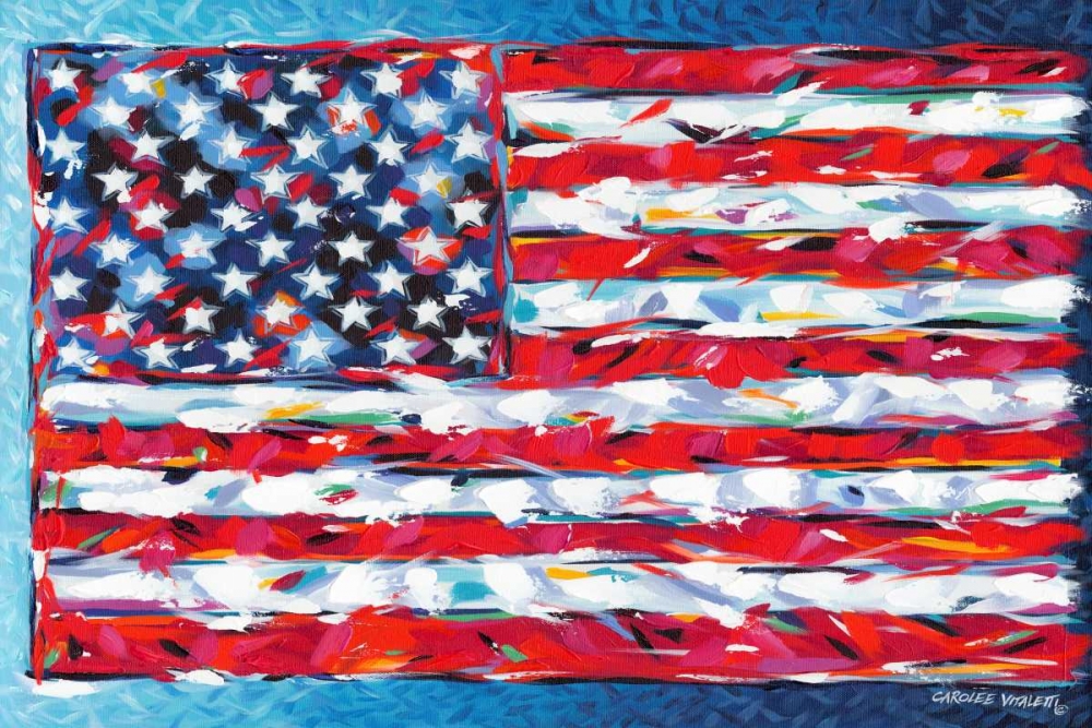 Wall art: Vibrant Stars and Stripes, by Vitaletti, Carolee