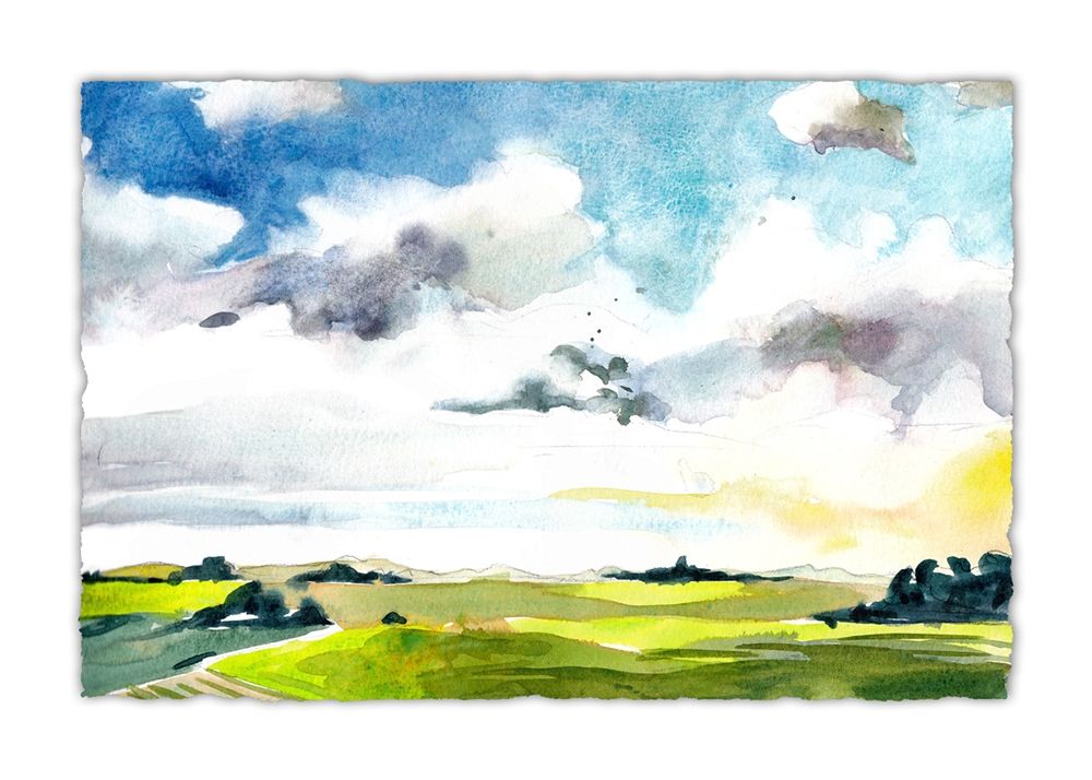 Art Print: Sky View VI