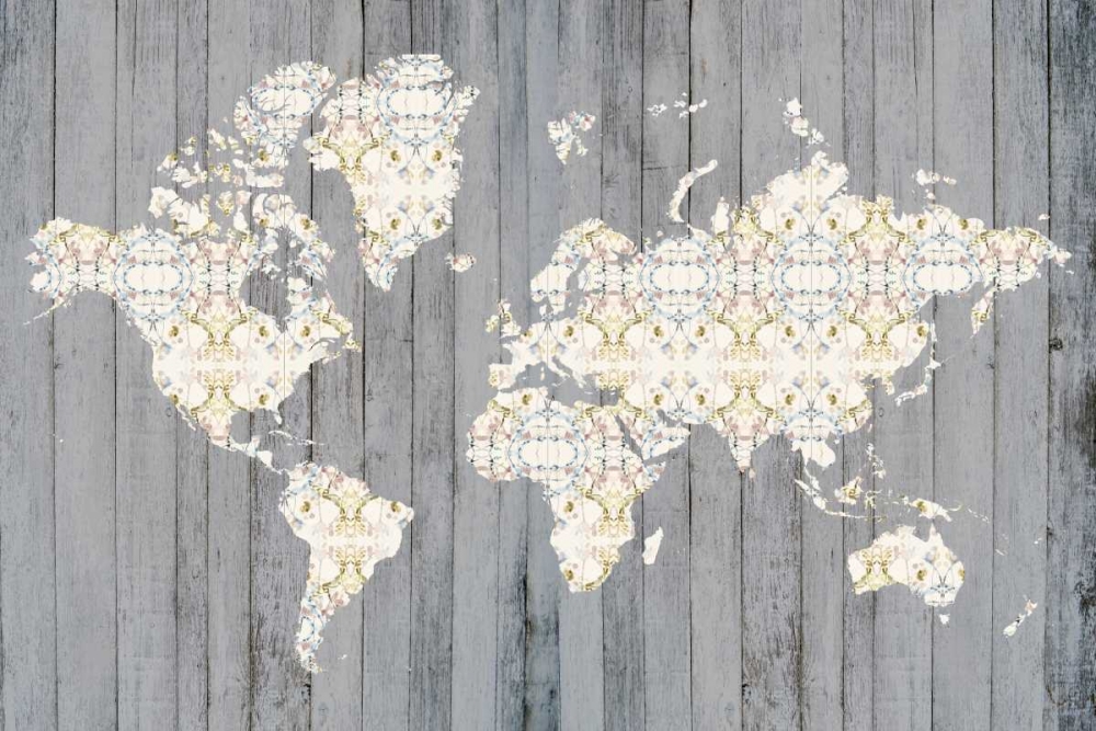 Wall Art Painting id:121454, Name: Flower Map I, Artist: Goldberger, Jennifer