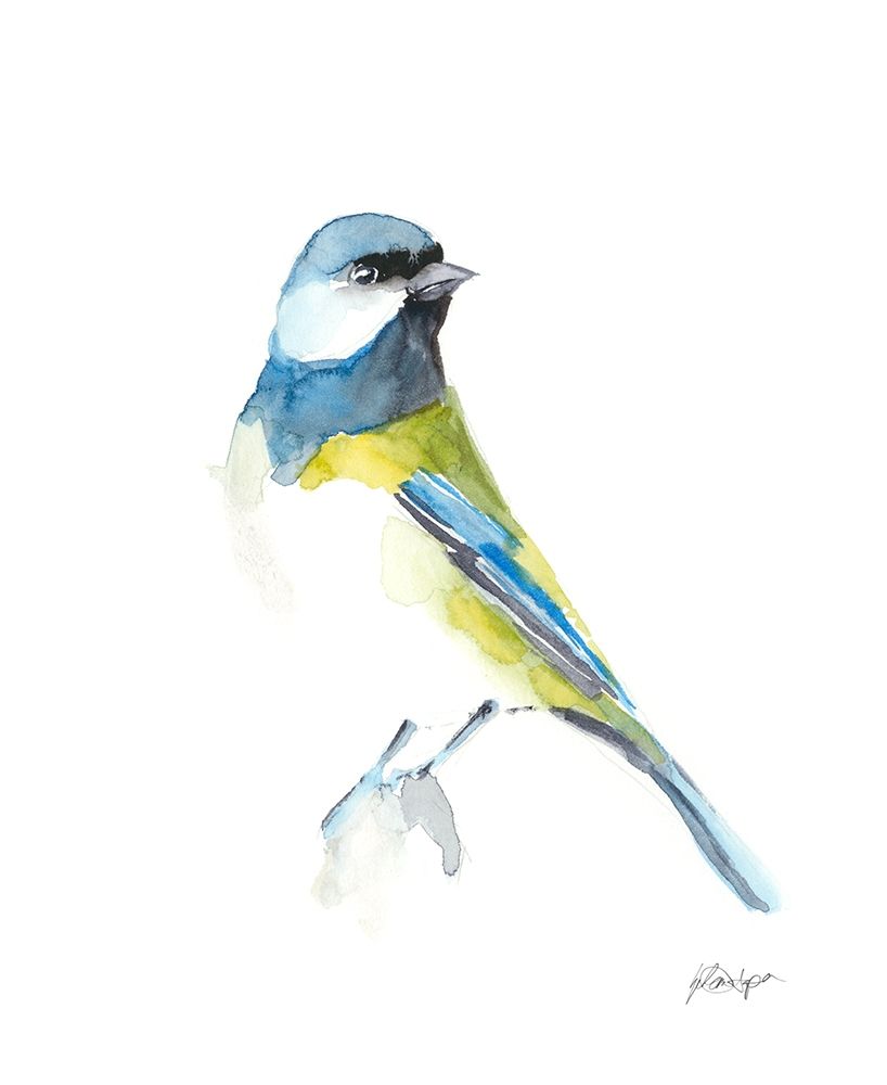 Art Print: Watercolor Songbirds I