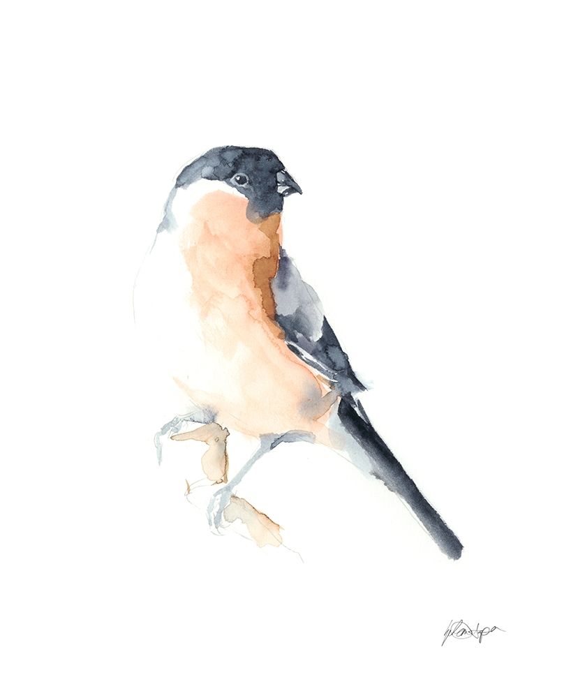 Art Print: Watercolor Songbirds V