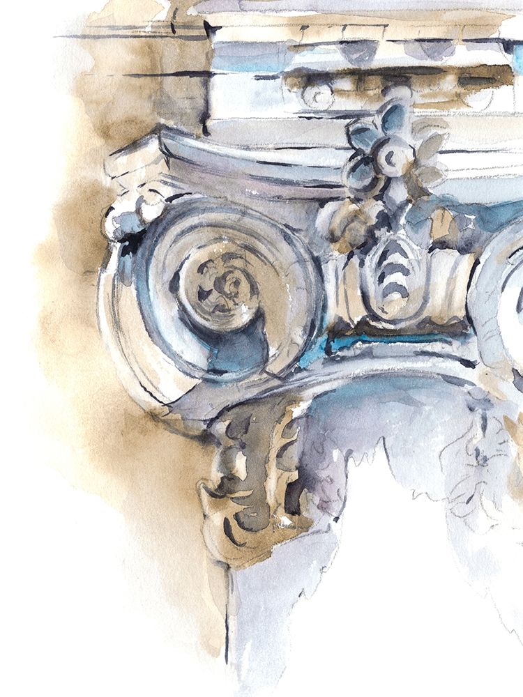 Wall Art Painting id:275777, Name: Architectural Watercolor Sketch II, Artist: Harper, Ethan