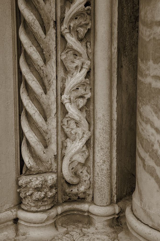Art Print: Architecture Detail in Sepia III