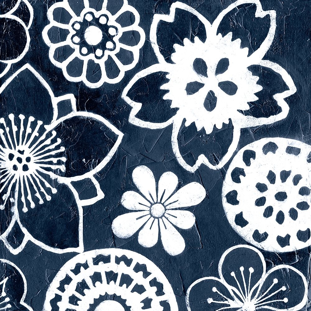 Art Print: Navy Cascade IV