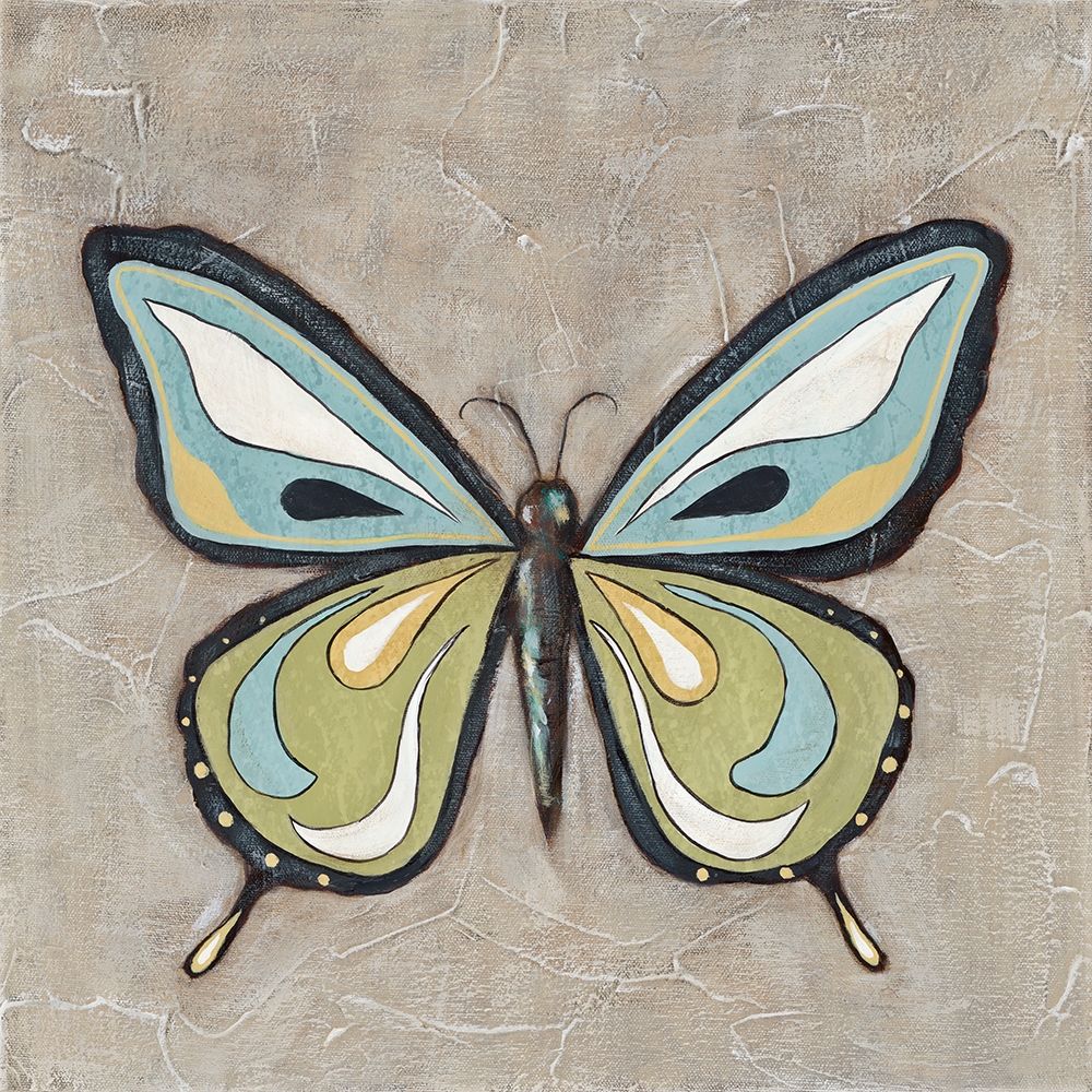 Art Print: Graphic Spring Butterfly I