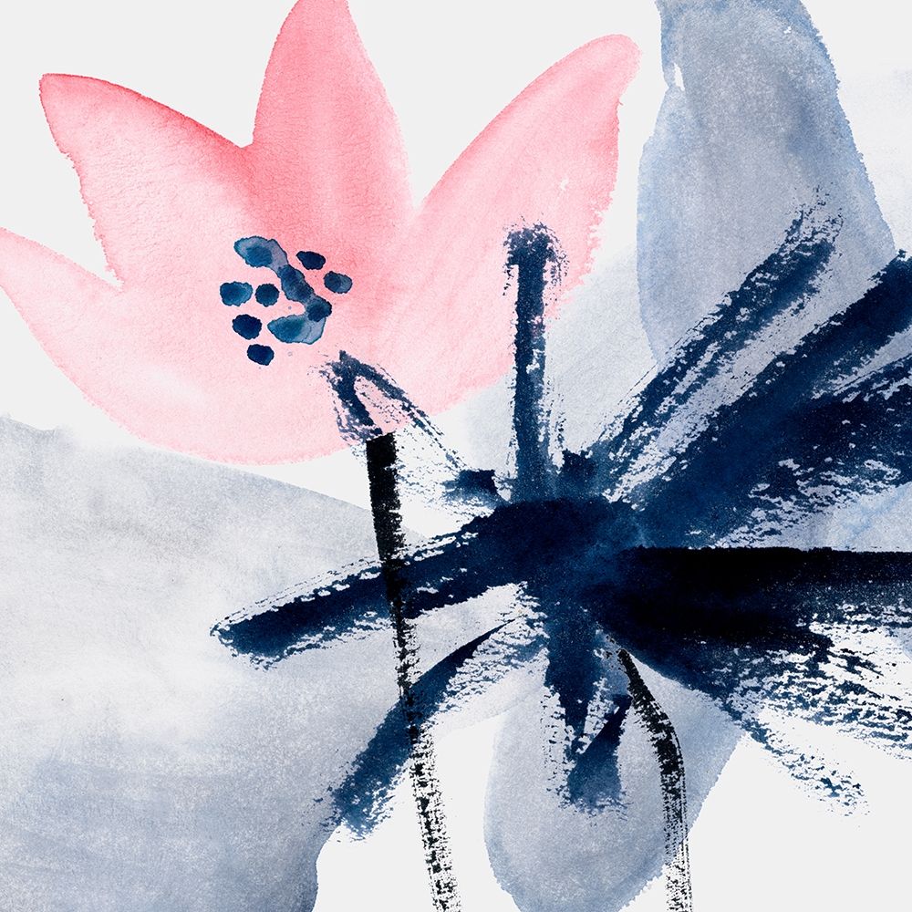 Wall Art Painting id:302455, Name: Pink Water Lilies IV, Artist: Wang, Melissa