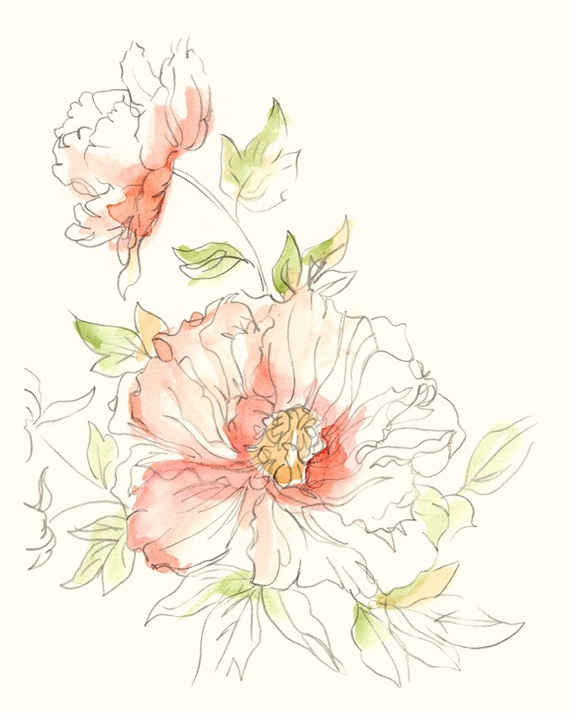 Wall Art Painting id:302516, Name: Watercolor Floral Variety I, Artist: Harper, Ethan